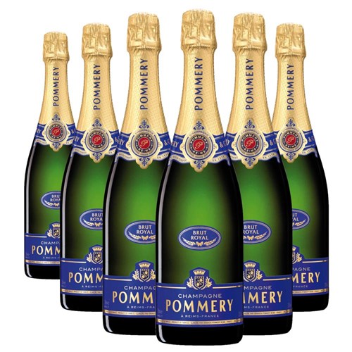 Crate of 6 Pommery Brut Royal Champagne 75cl